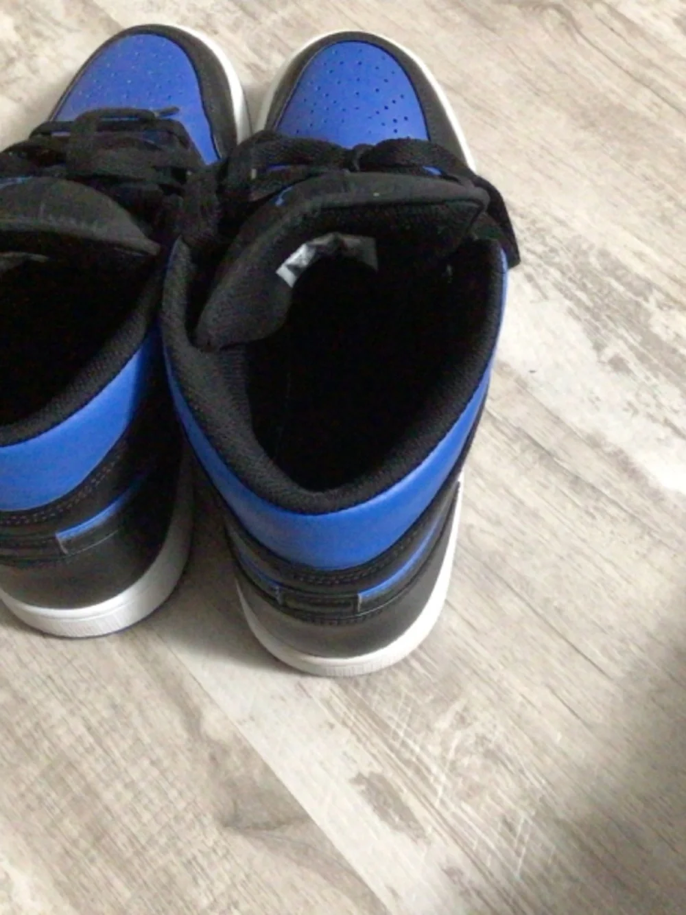 Black and Royal Blue Jordan 1